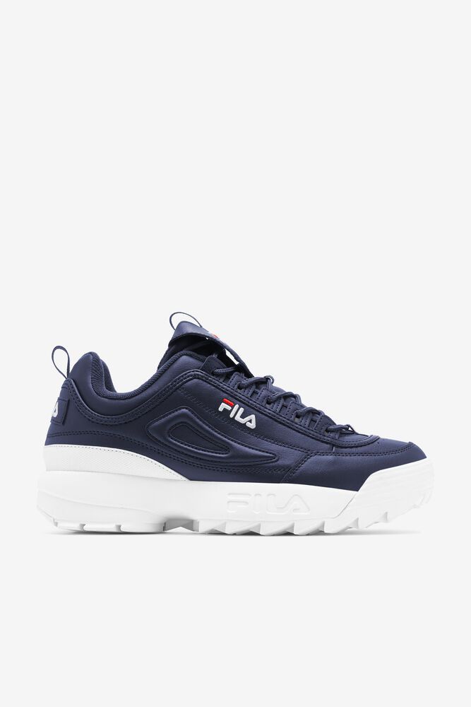 Fila Disruptor 2 Premium Trainers Navy - Mens - 09268LFKZ